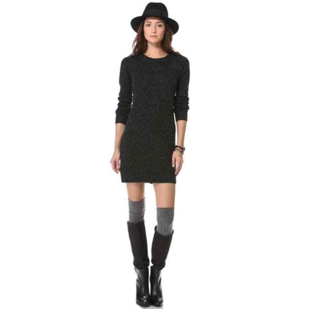 Club Monaco Italian Yarn Back Zipper Sweater Dress